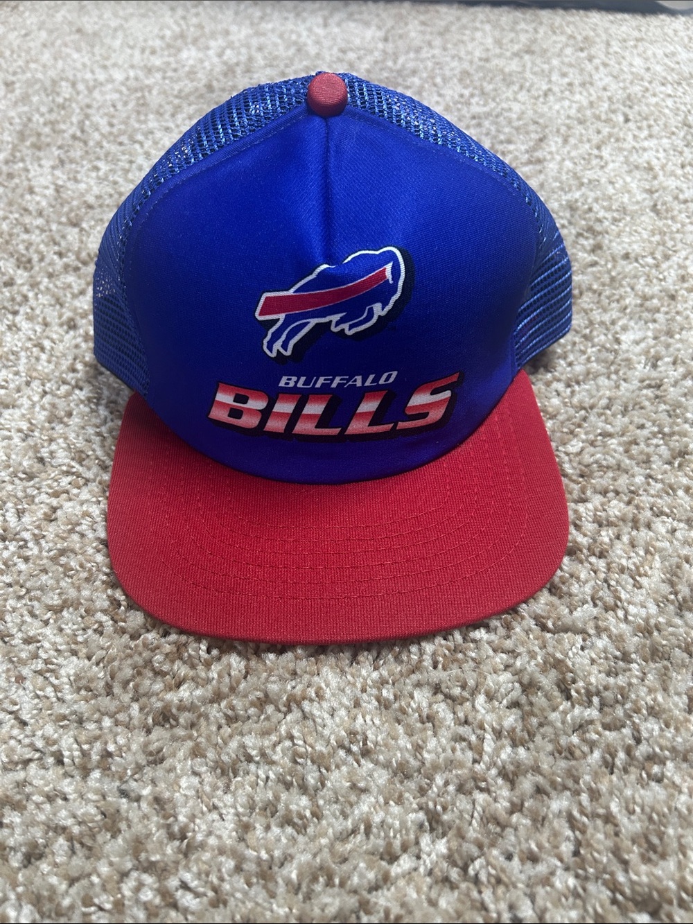 Buffalo Bills Blue and Red Trucker Hat